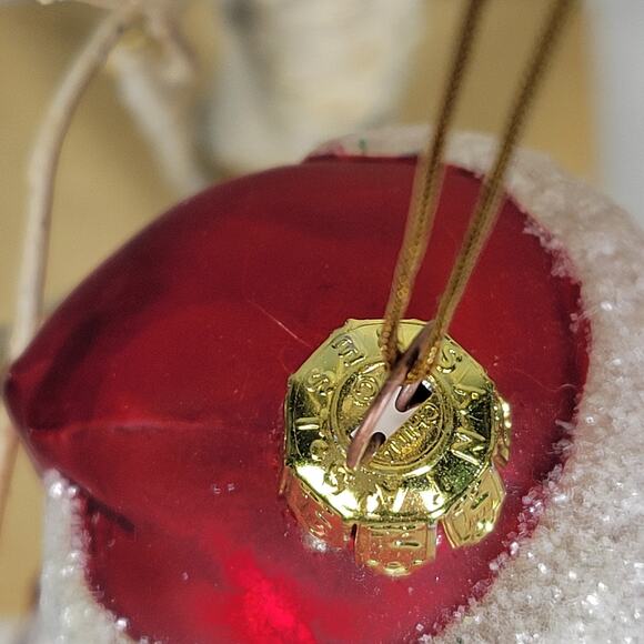 2001 Warner Bros. Merry Christmas Ornament Vintage Glass Character Red Pink 5” - Picture 4 of 16